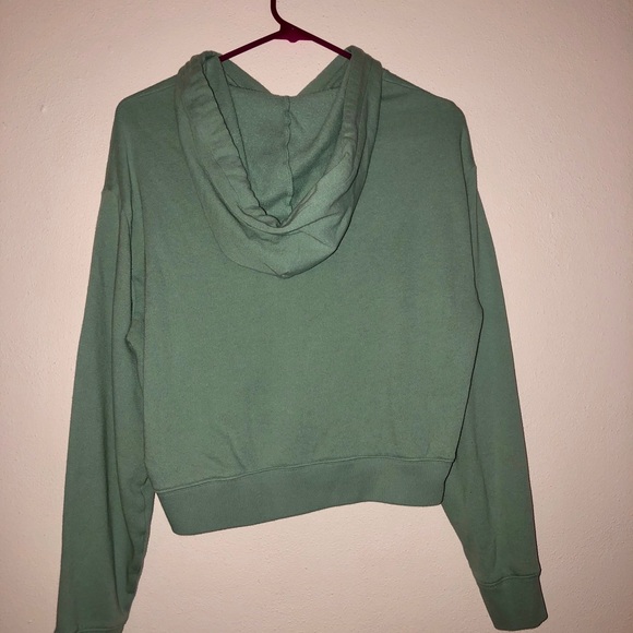 Pink Mint Green Cropped Hoodie SMALL - Picture 4 of 6